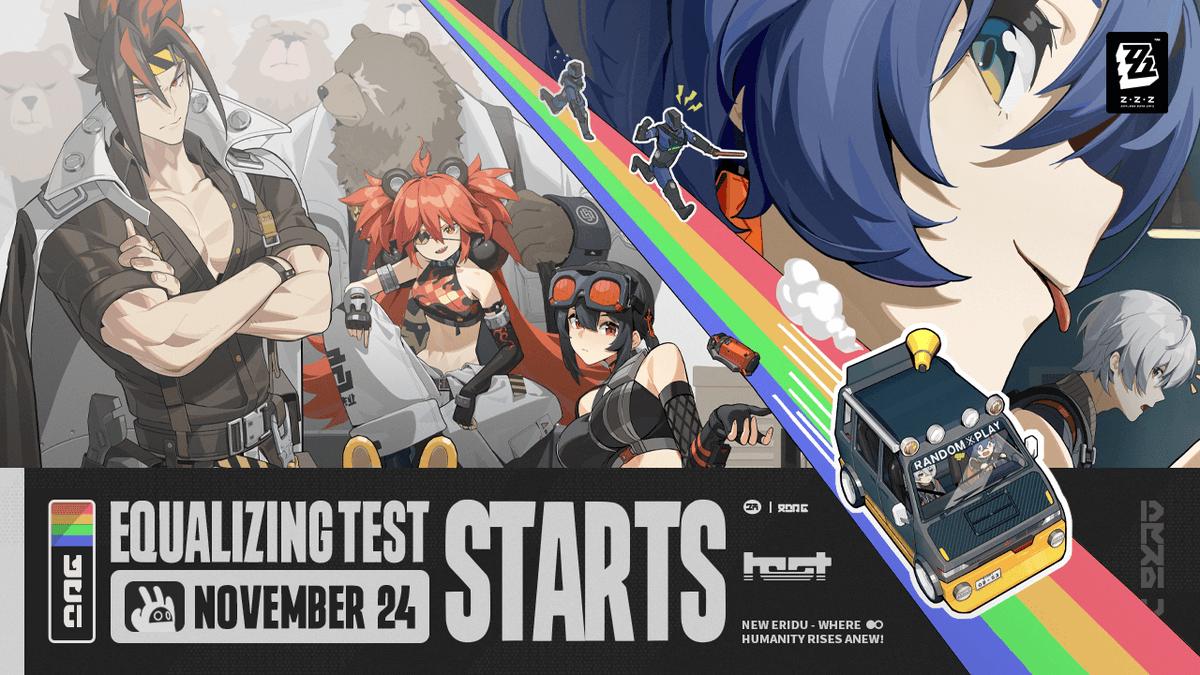 Zenless Zone Zero poster showing the start date for the closed beta.
